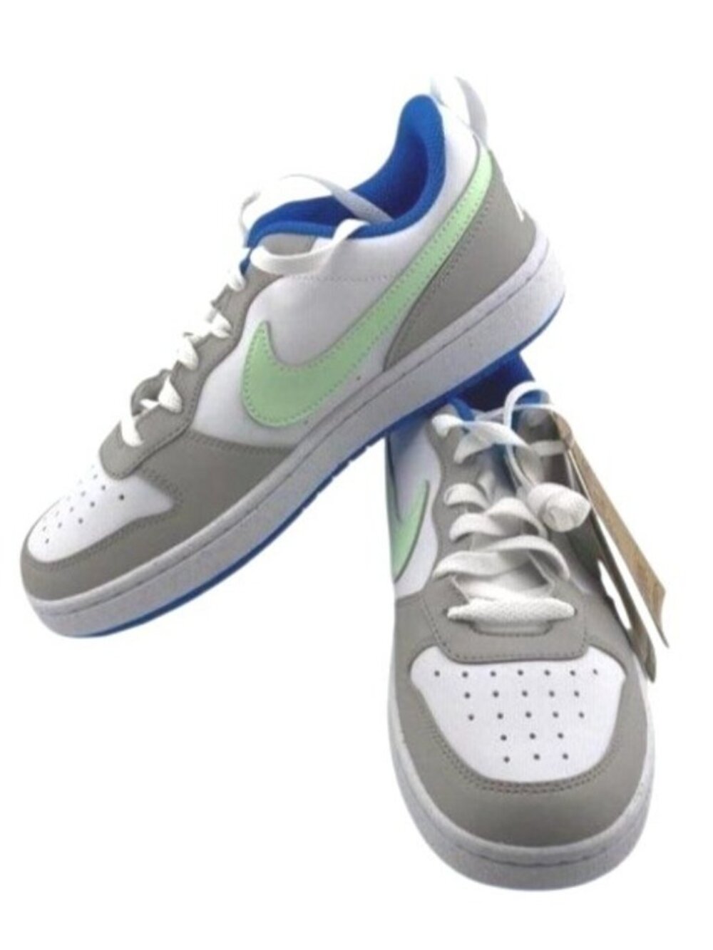 Nike Court Vision White/gray/green/blue Sneaker Athletic Shoe Boys 5.5 NWT